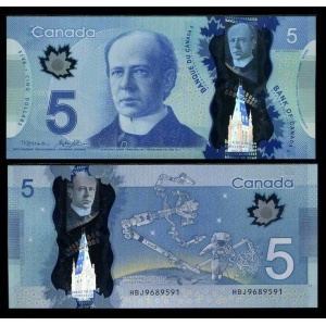 CAD $5 bill